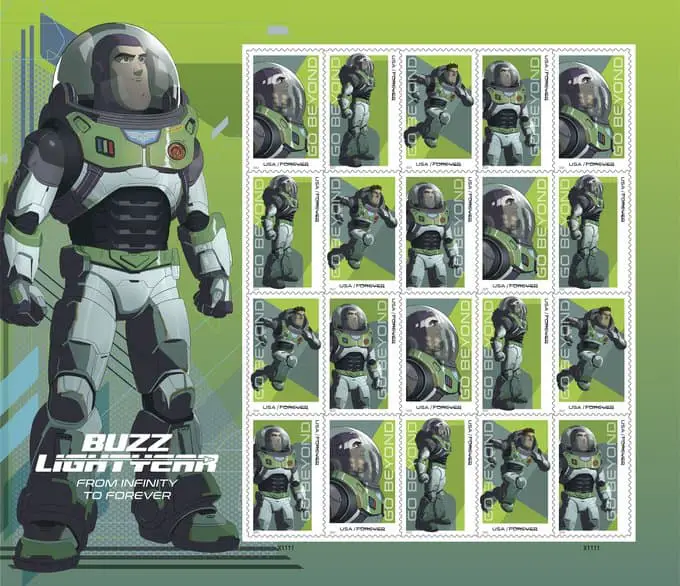 Go to Infinity and Beyond with new Buzz Lightyear Stamps from USPS