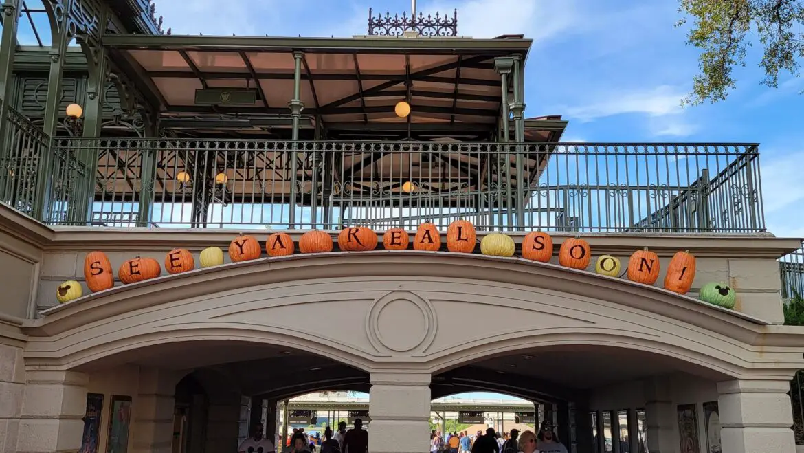 More fall decorations have popped up at the Magic Kingdom