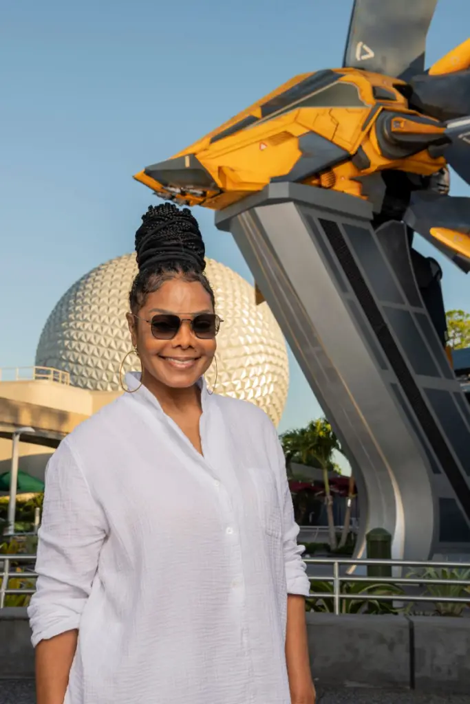 Janet Jackson visits Guardians of the Galaxy Cosmic Rewind