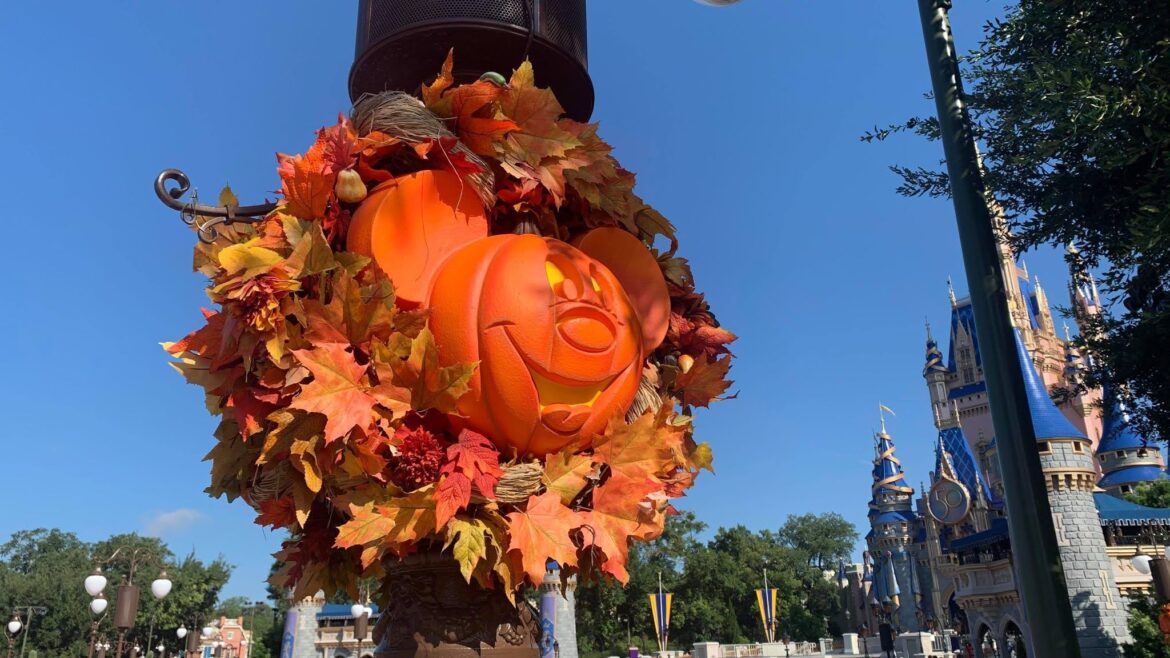 Mickey Pumpkin Wreathes finally arrive at the Magic Kingdom