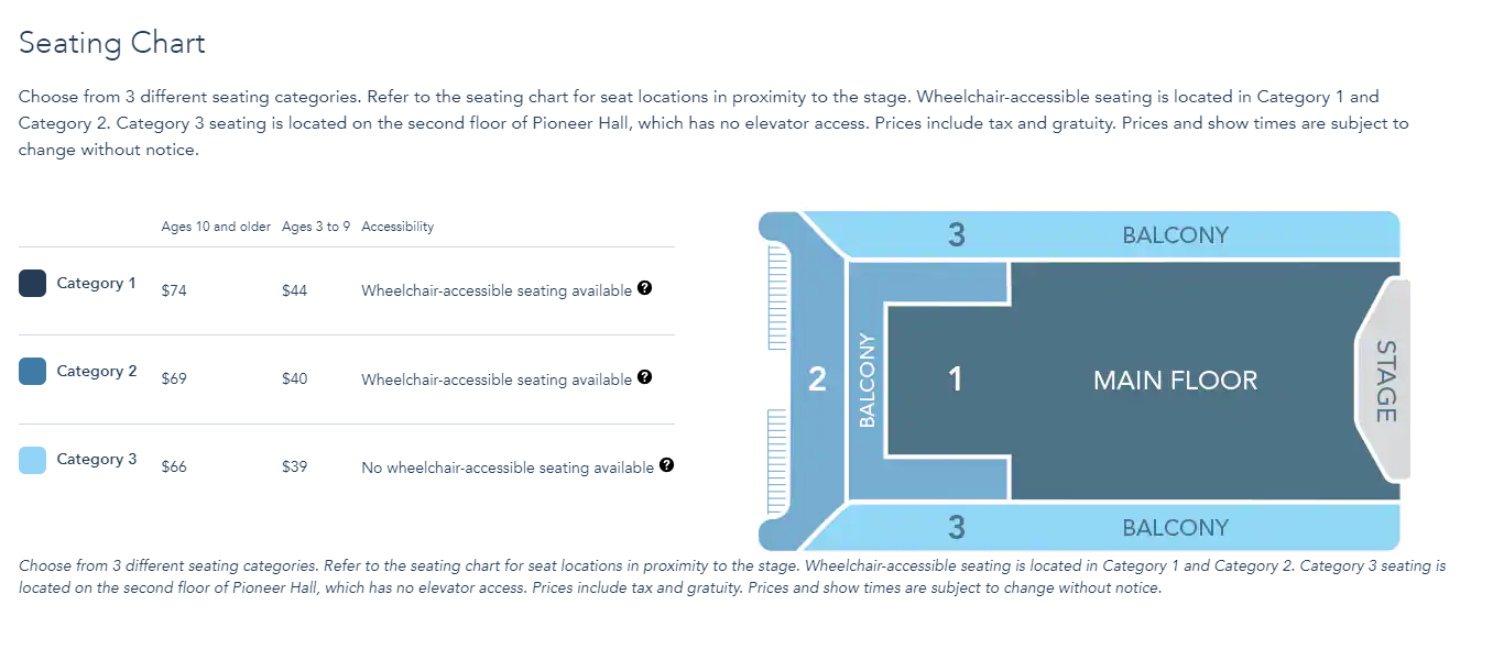 Balcony Seating now available for HoopDeeDoo Musical Revue Chip and