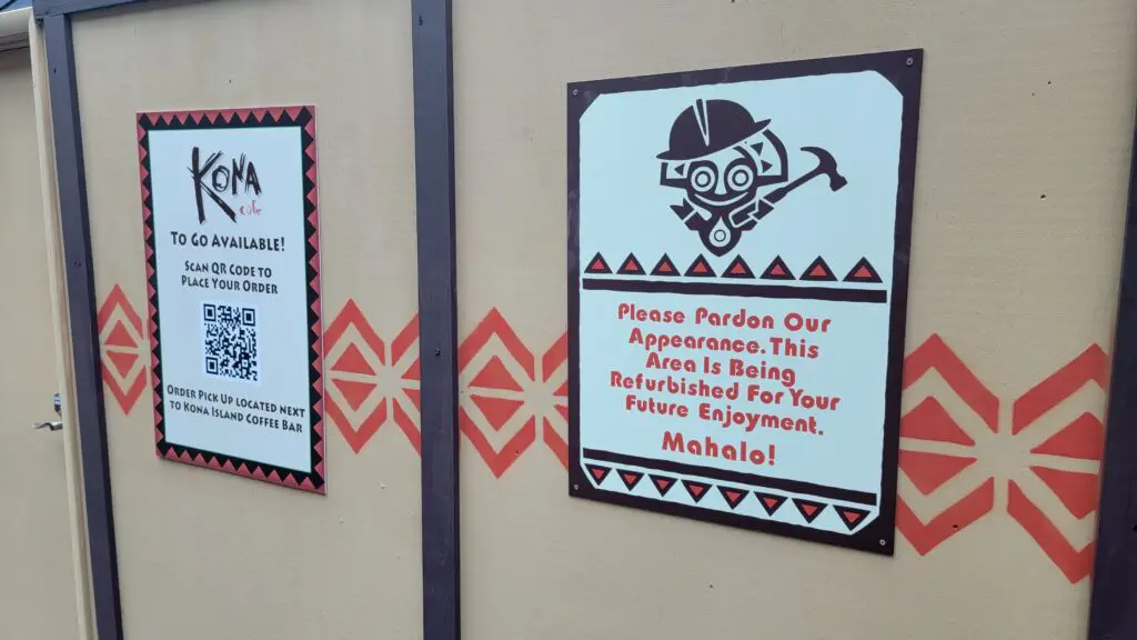 Kona Cafe Undergoes Refurbishment at Disney’s Polynesian Village Resort