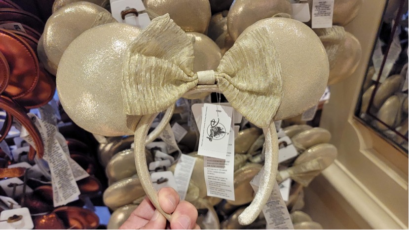 Classy Minnie Mouse Almond Pearl Ear Headband Spotted At Magic Kingdom!