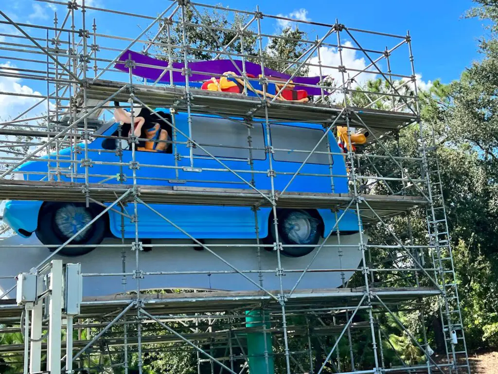 Painting is Underway for Goofy & Friends DVC Vans New Look