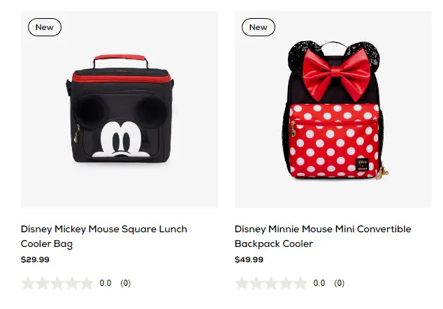 New Mickey & Minnie soft side cooler bags from IGLOO