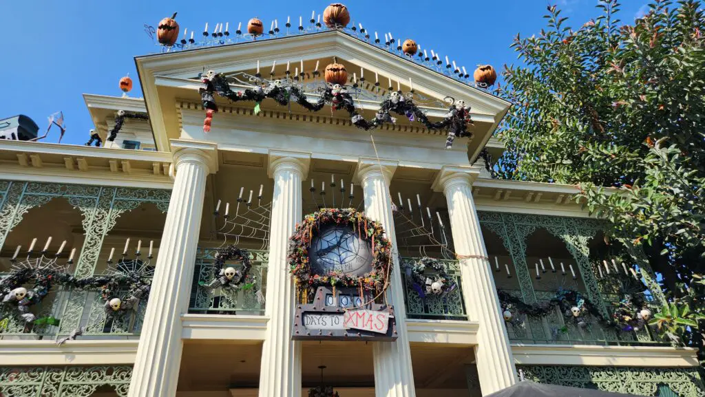 2022 Haunted Mansion Holiday Overlay in Disneyland