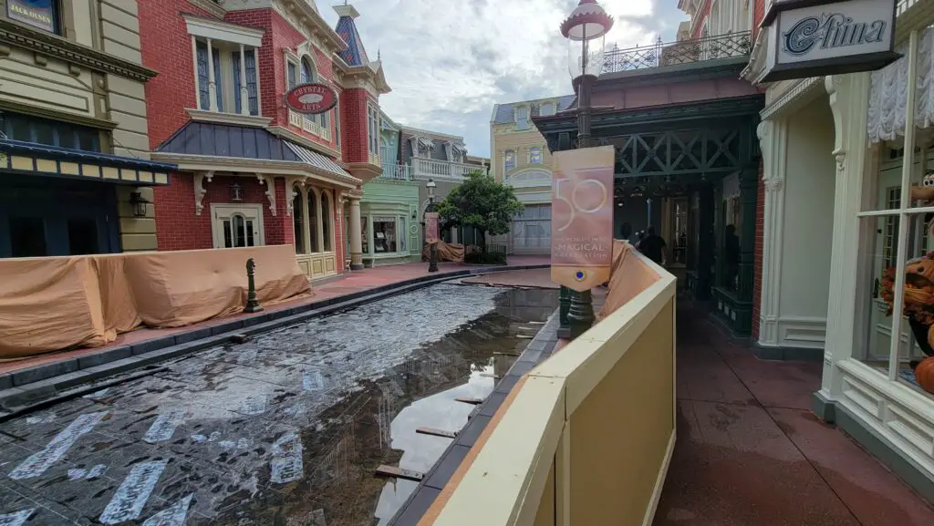 Magic Kingdom walkway construction