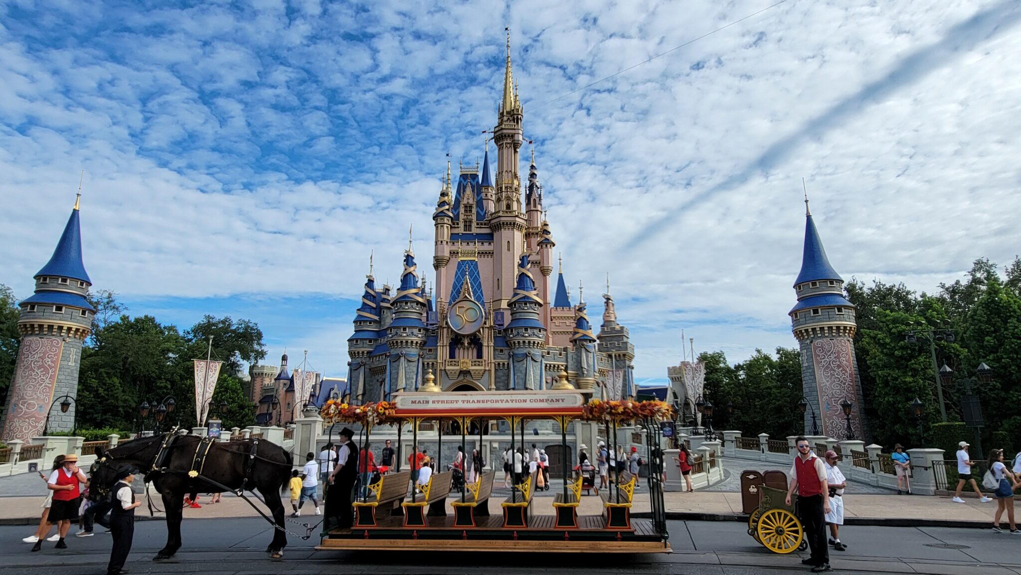 Magic Kingdom walkway construction continues on Center Street Chip