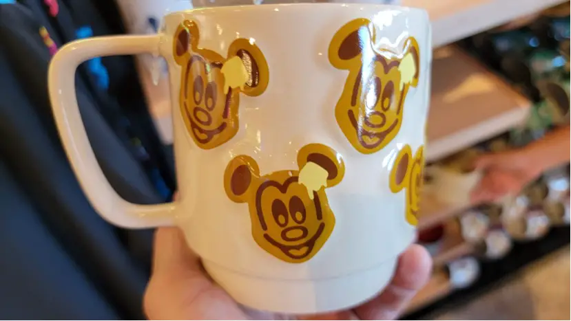 Super Sweet Mickey Waffle Mug With Stirrer Available At Disney World!