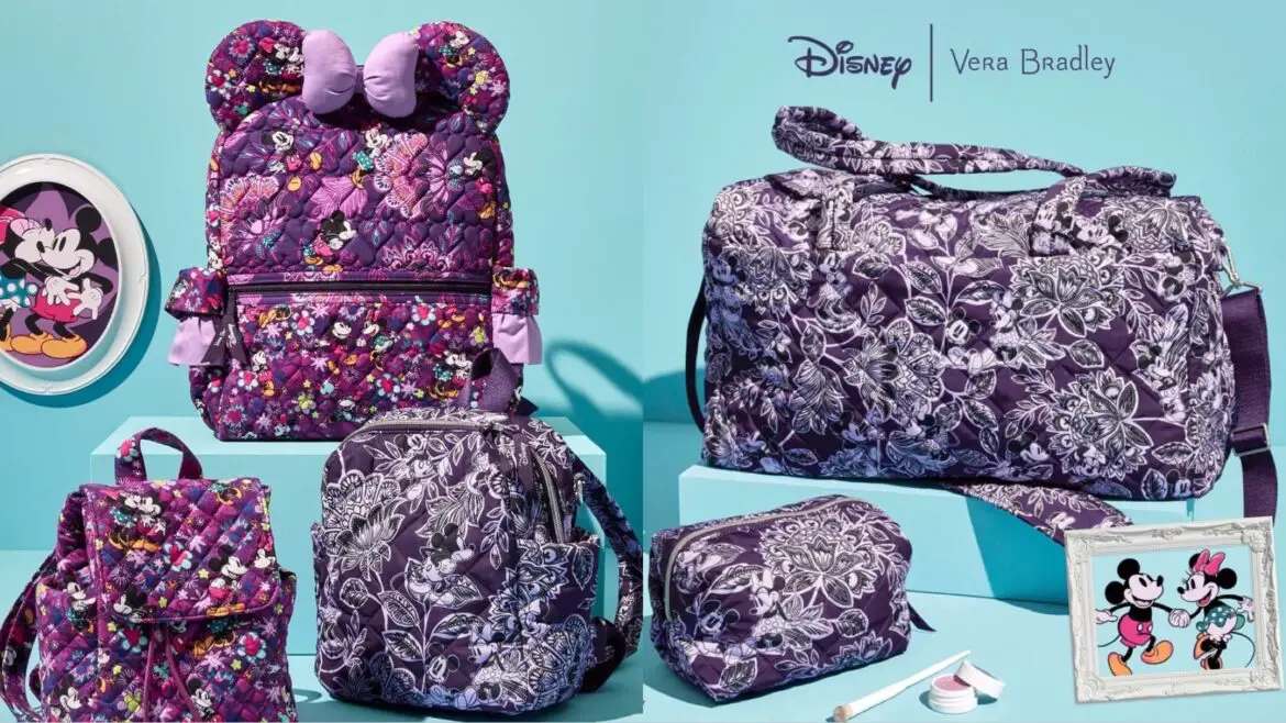 New Disney Mickey & Minnie’s Flirty Floral Collection From Vera Bradley Available Now!