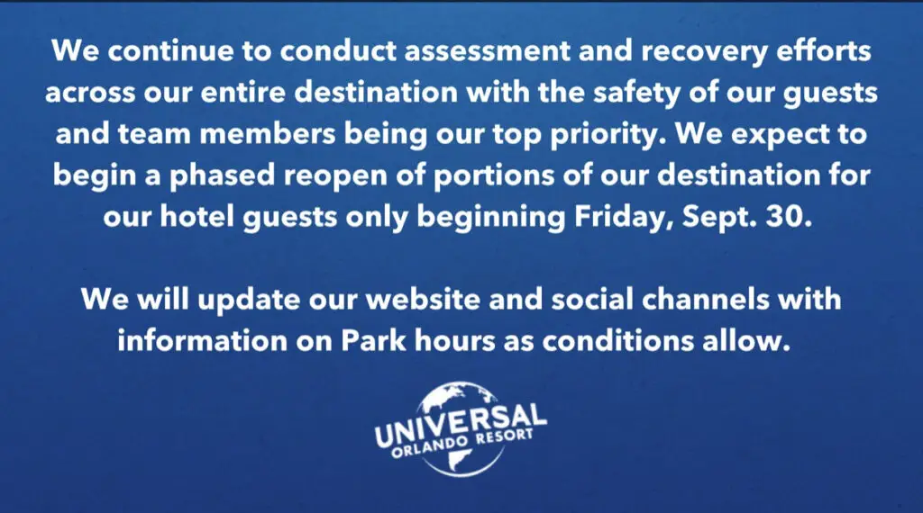 Universal Orlando to have phased reopening tomorrow