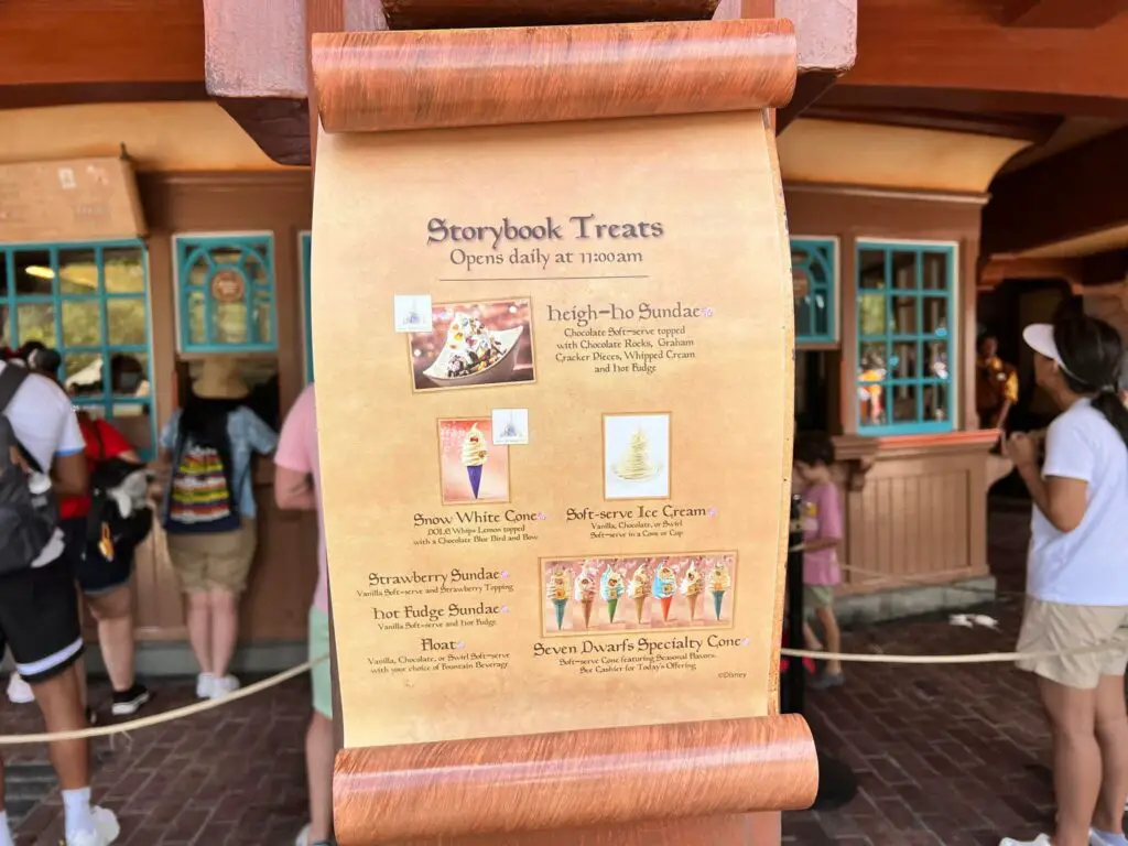 Bashful is the Last of the Seven Dwarfs Ice Cream Cones at Storybook Treats