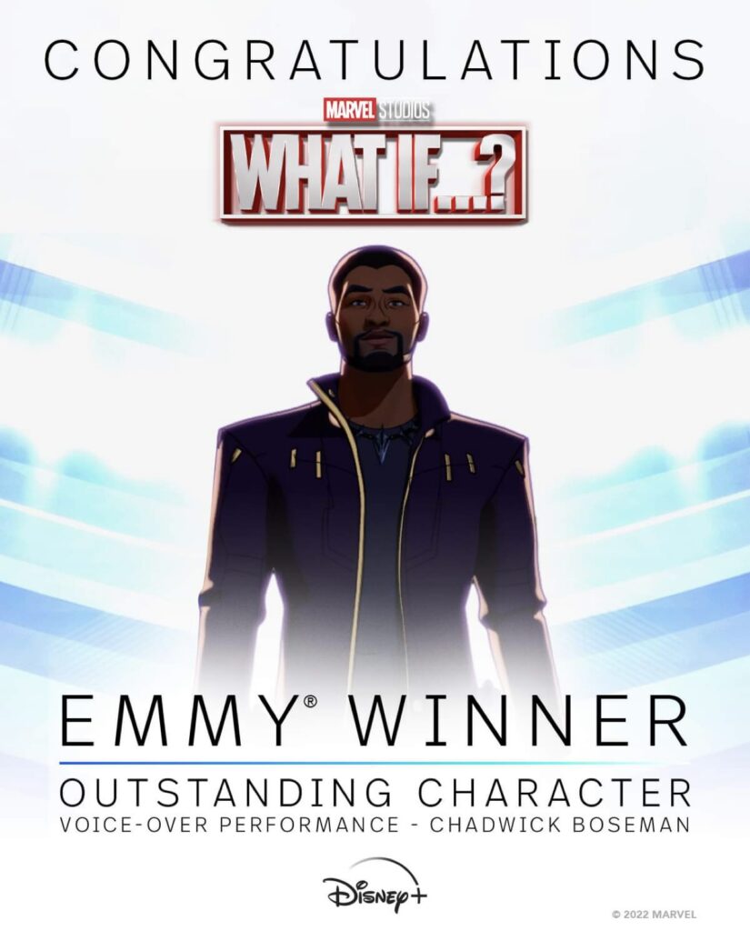 Chadwick Boseman wins Emmy for his work in Marvel's What If...? 
