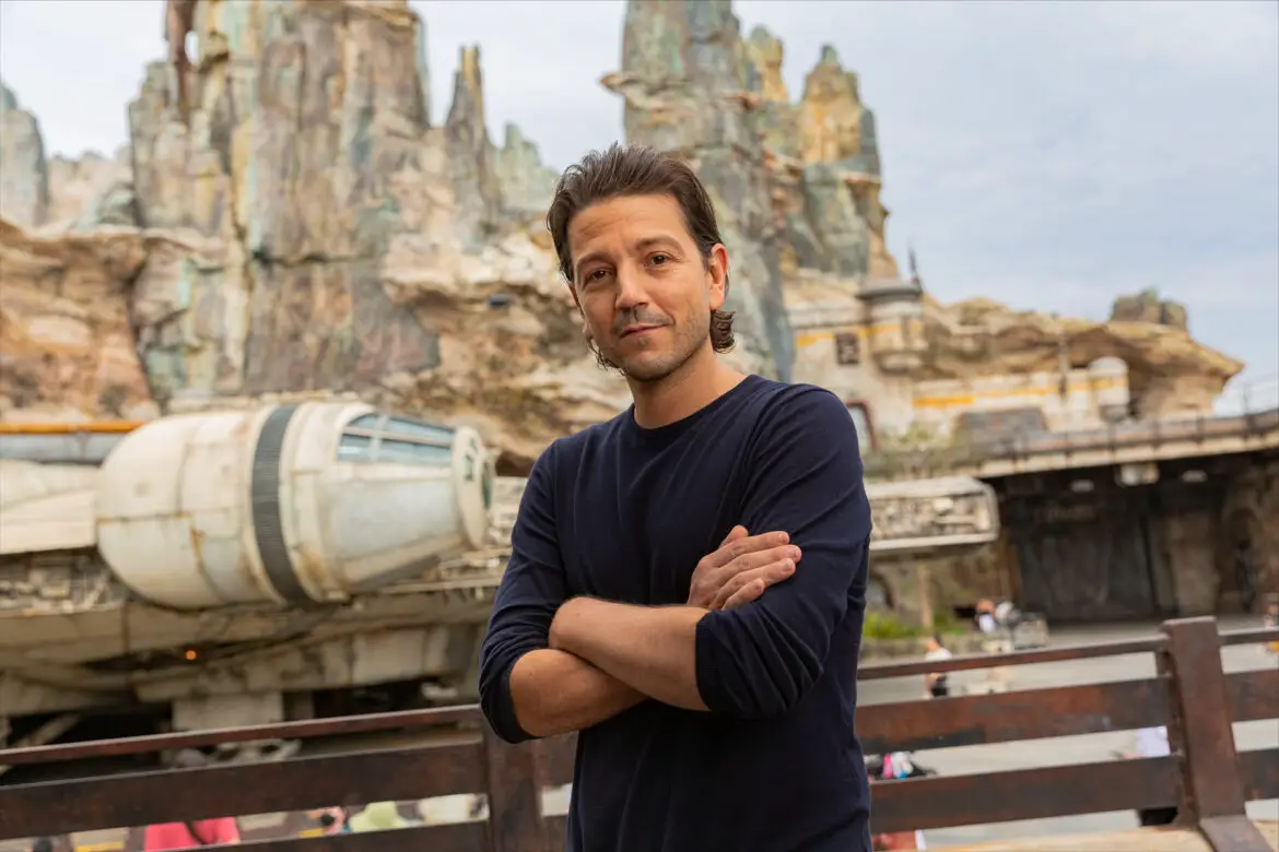 Actor Diego Luna Visits Star Wars: Galaxy’s Edge at Disneyland Park