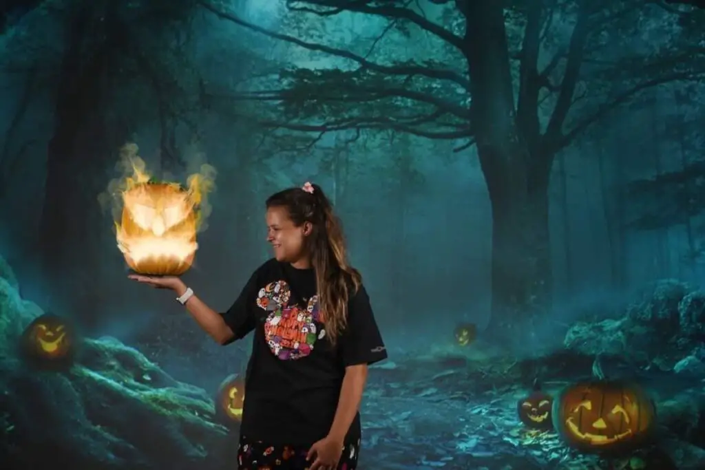 Halloween Themed Virtual Backgrounds now available at Disney Springs