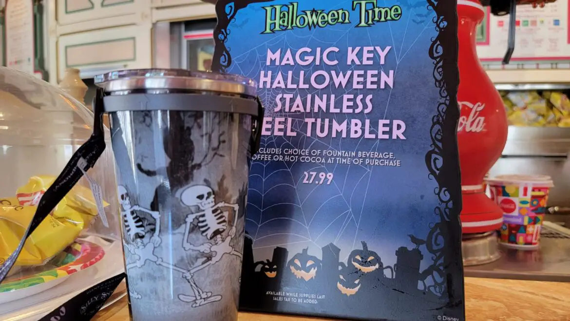 Magic Key Halloween Stainless Steel Tumbler Available at Disneyland