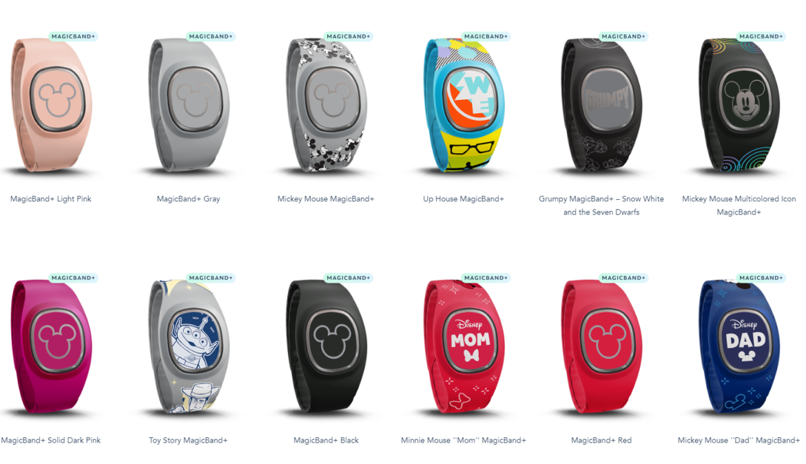 New MagicBand+ Designs Now Available for Pre-Order at Walt Disney World