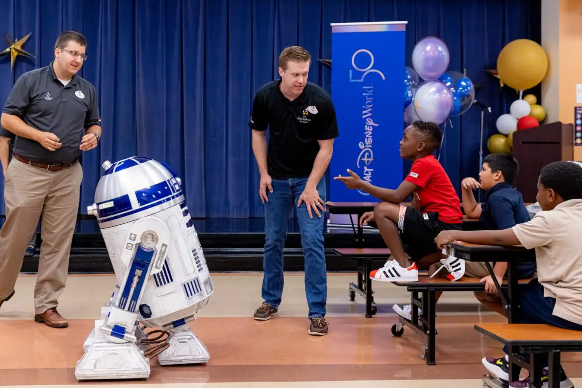 R2-D2 and Walt Disney Imagineering surprise local Orange County students