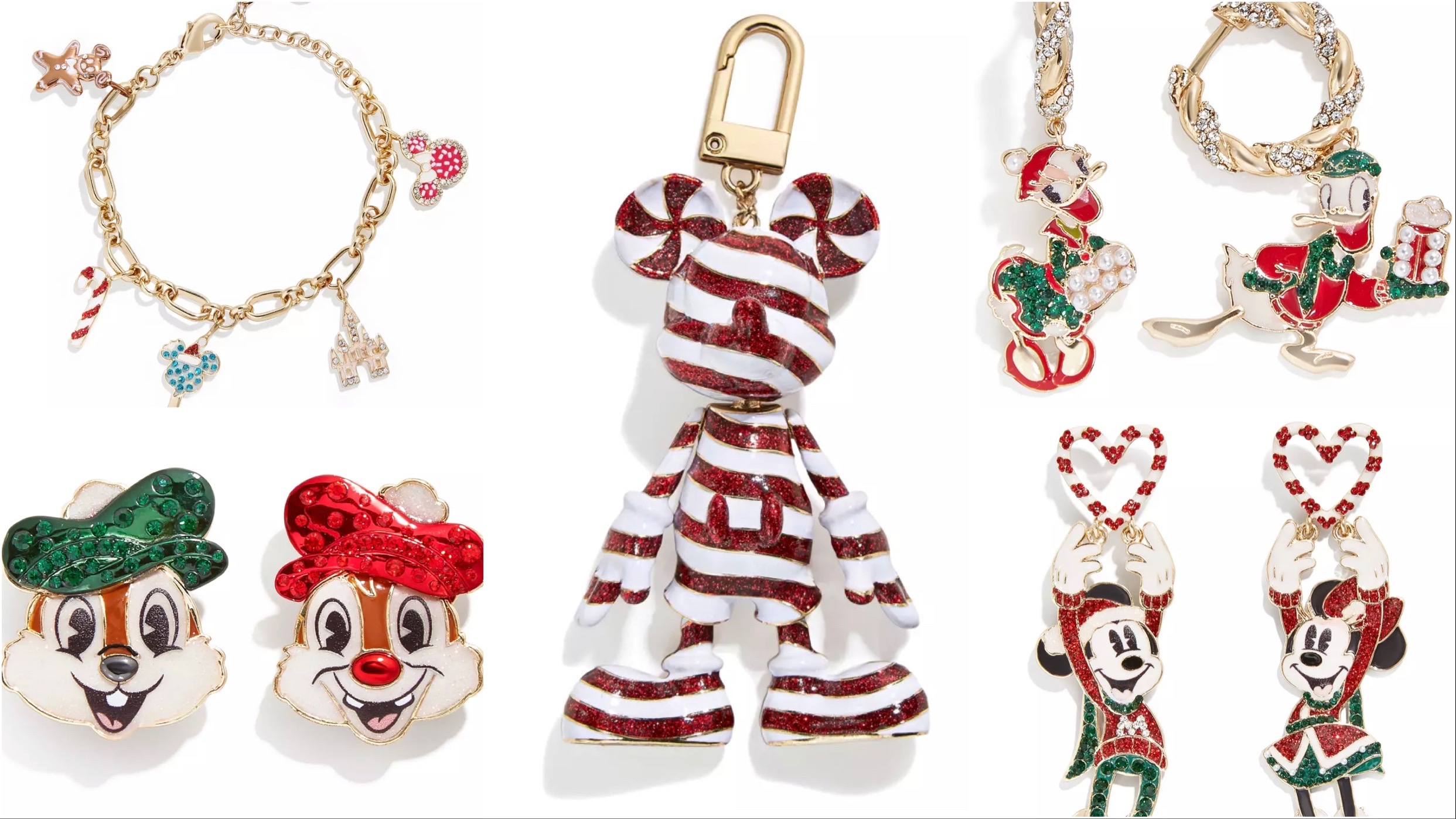 BAUBLEBAR Disney Minnie Mouse Jingle Ladies Holiday Bag Charm