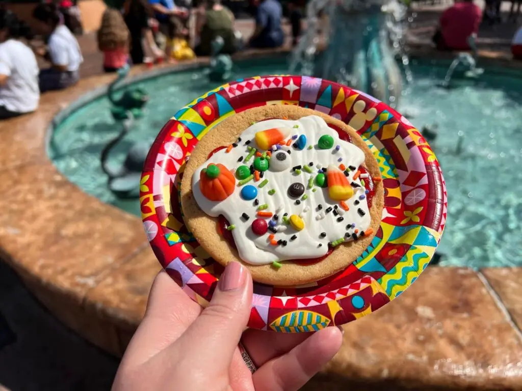 Halloween Candy Pizza Cookie from Hollywood Studios is Treat and a Trick