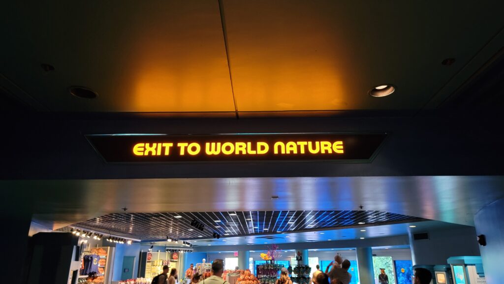 Final Future World Sign Replaced