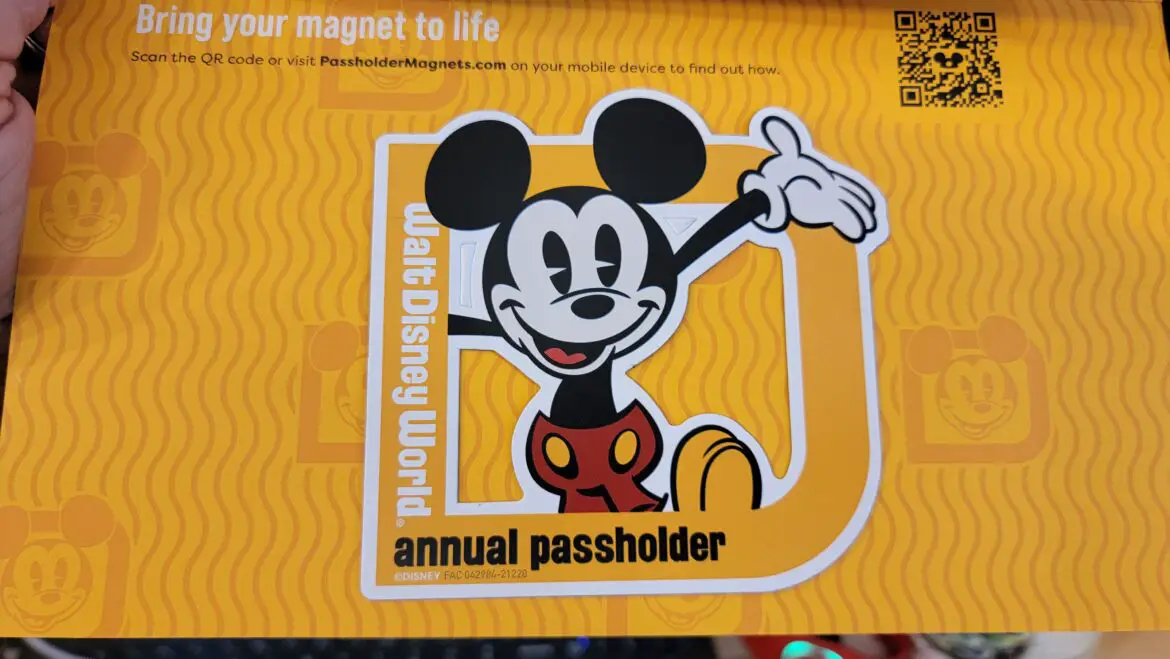 Disney World Annual Passholder Magnets are being Mailed Out