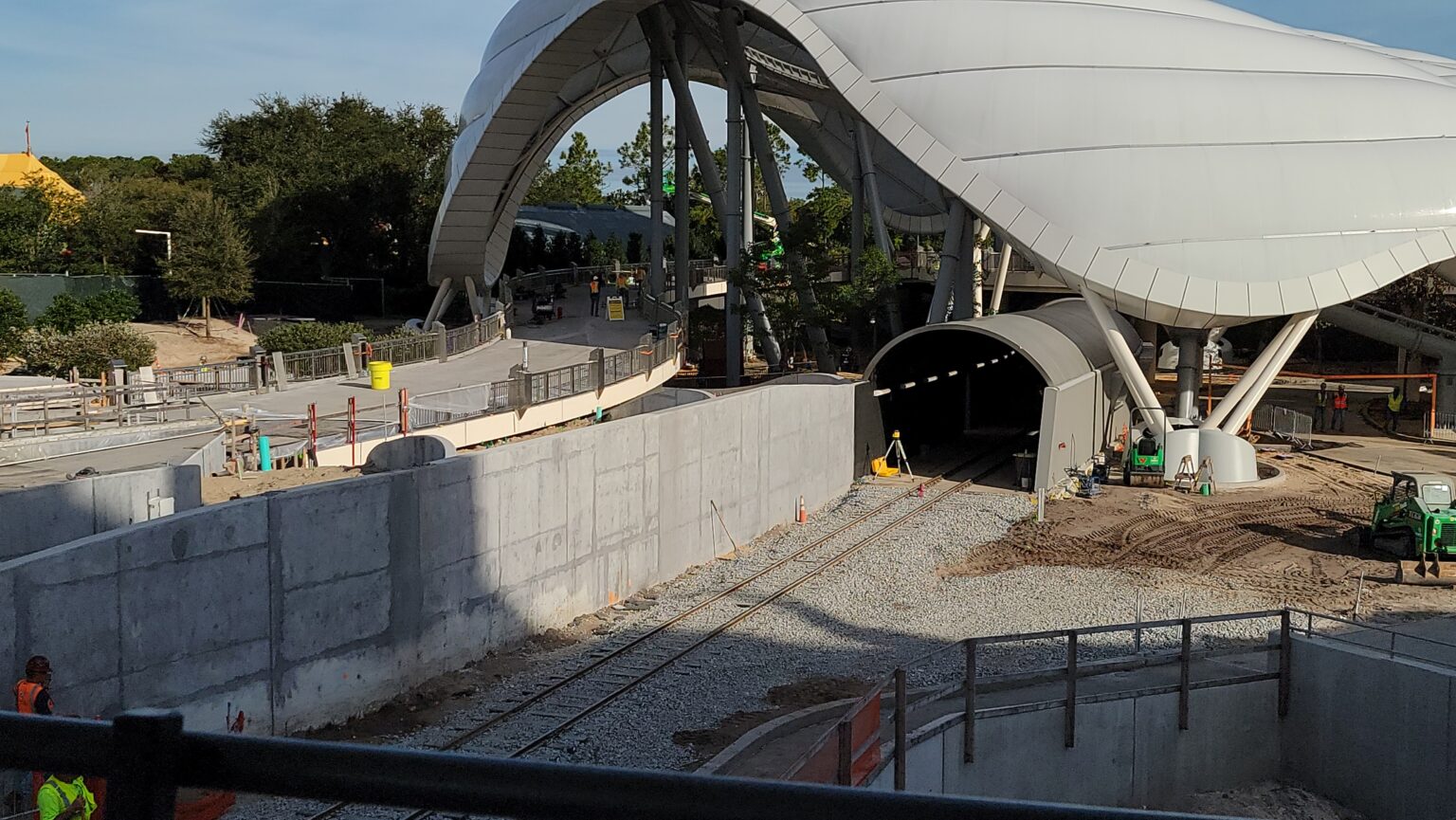 Disney World Railroad Tracks Now Complete at Tron Lightcycle Run | Chip ...