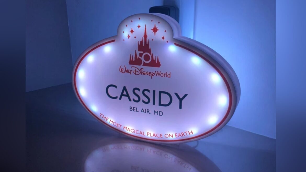Magical Custom Disney Cast Member Nametag Sign To Add To Your Home!
