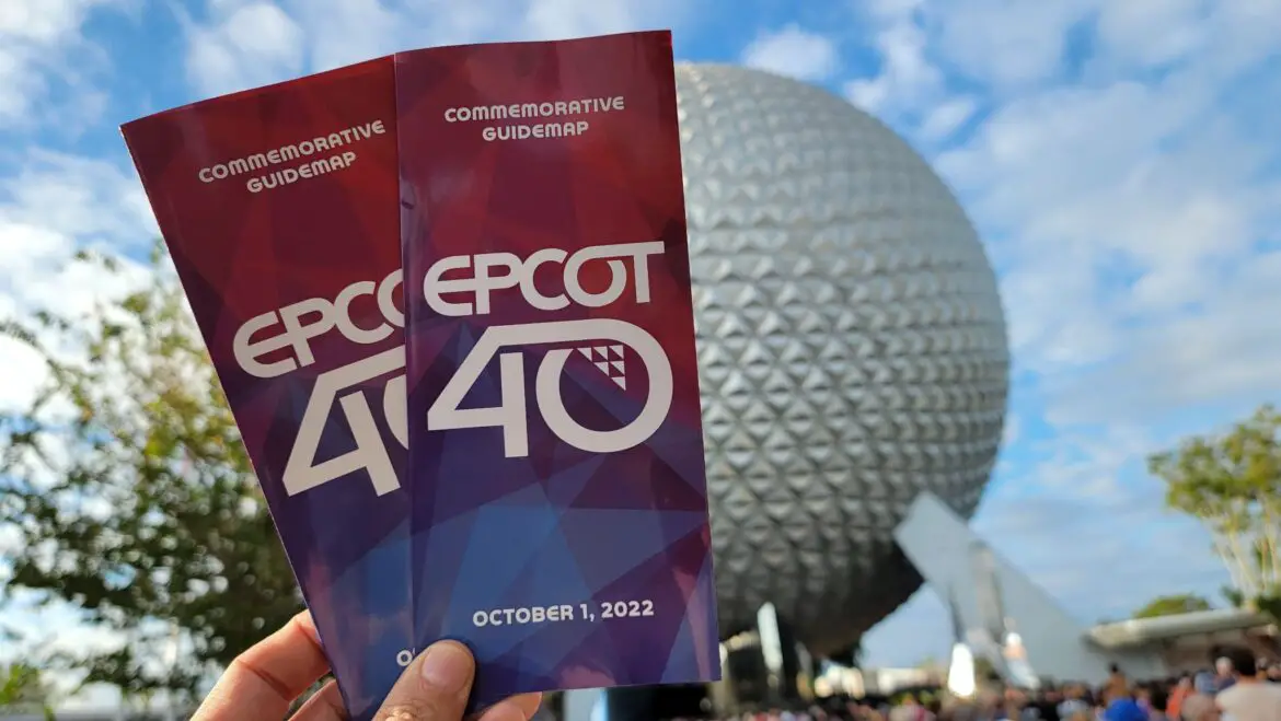 Disney Celebrates Epcot’s 40th Anniversary with New Park Map and Decorations