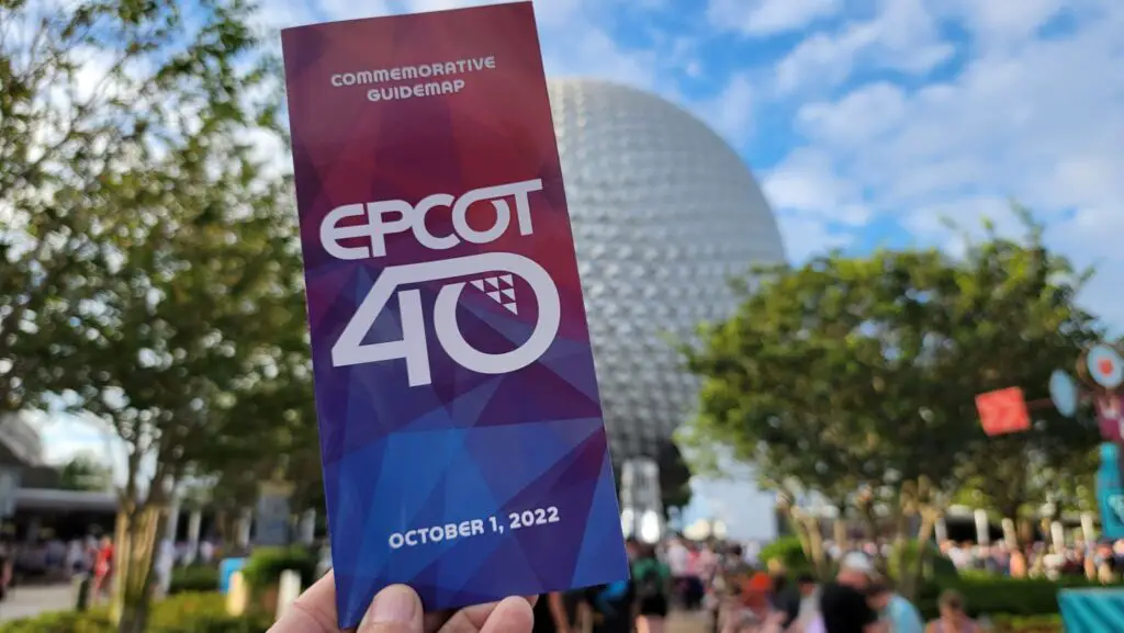 Disney Celebrates Epcot's 40th Anniversary with New Park Map and Decorations