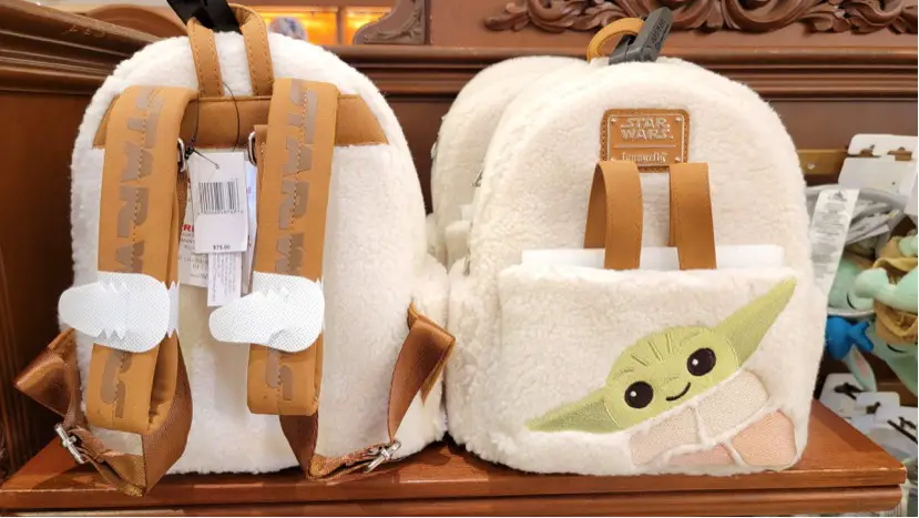 The Force Is Strong With This Baby Grogu Sherpa Backpack From Loungefly!