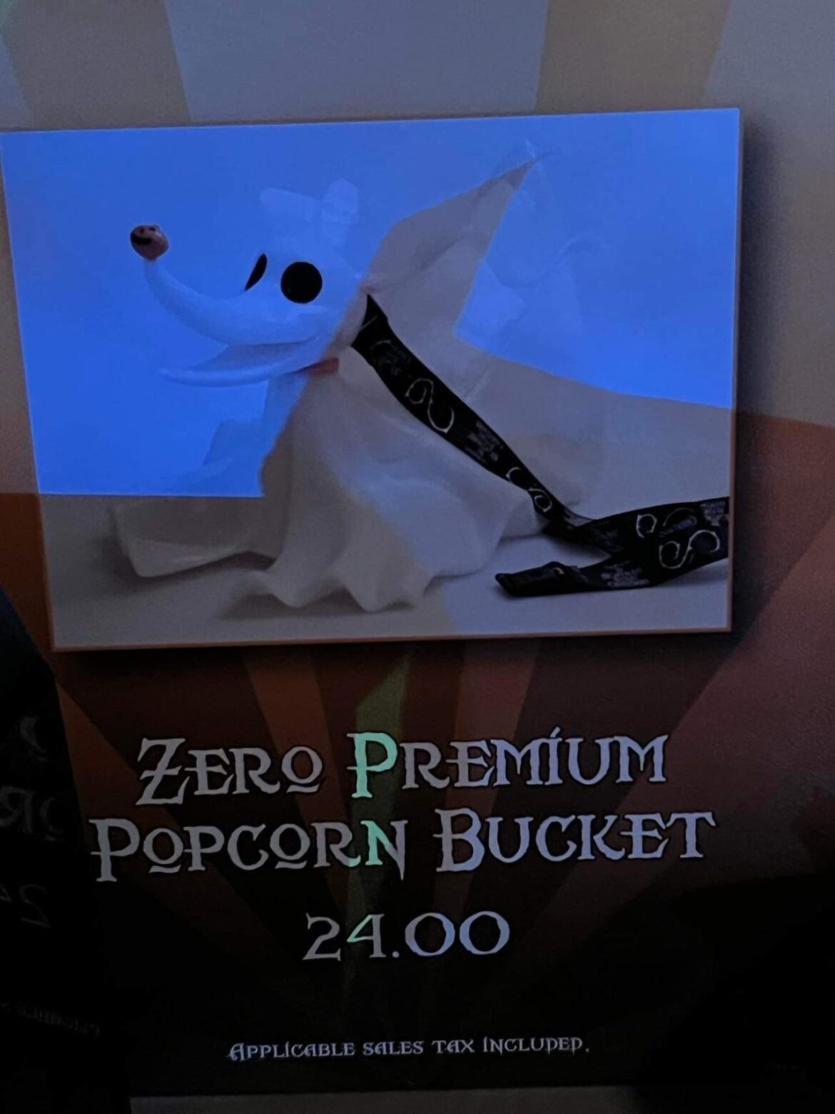 Zero Popcorn Bucket available now in Disney World Chip and Company