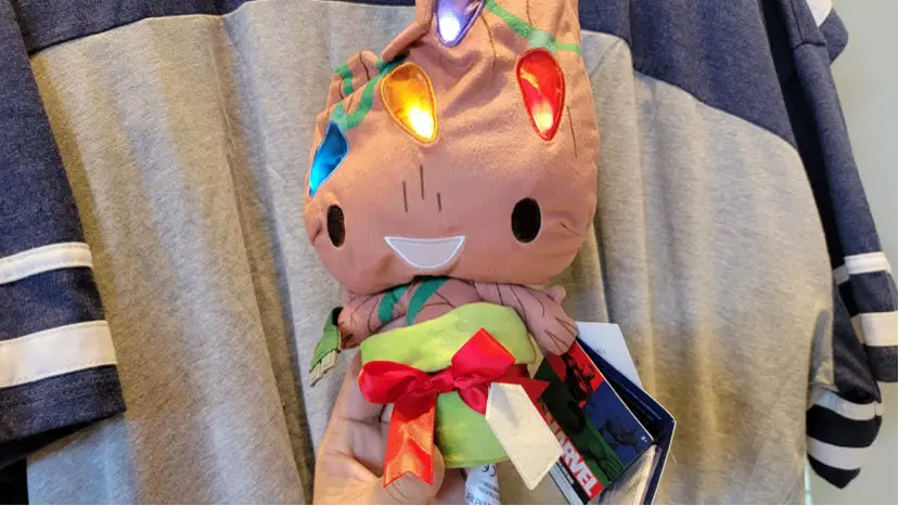 Adorable Baby Groot Light Up Holiday Plush Spotted At Hollywood Studios!
