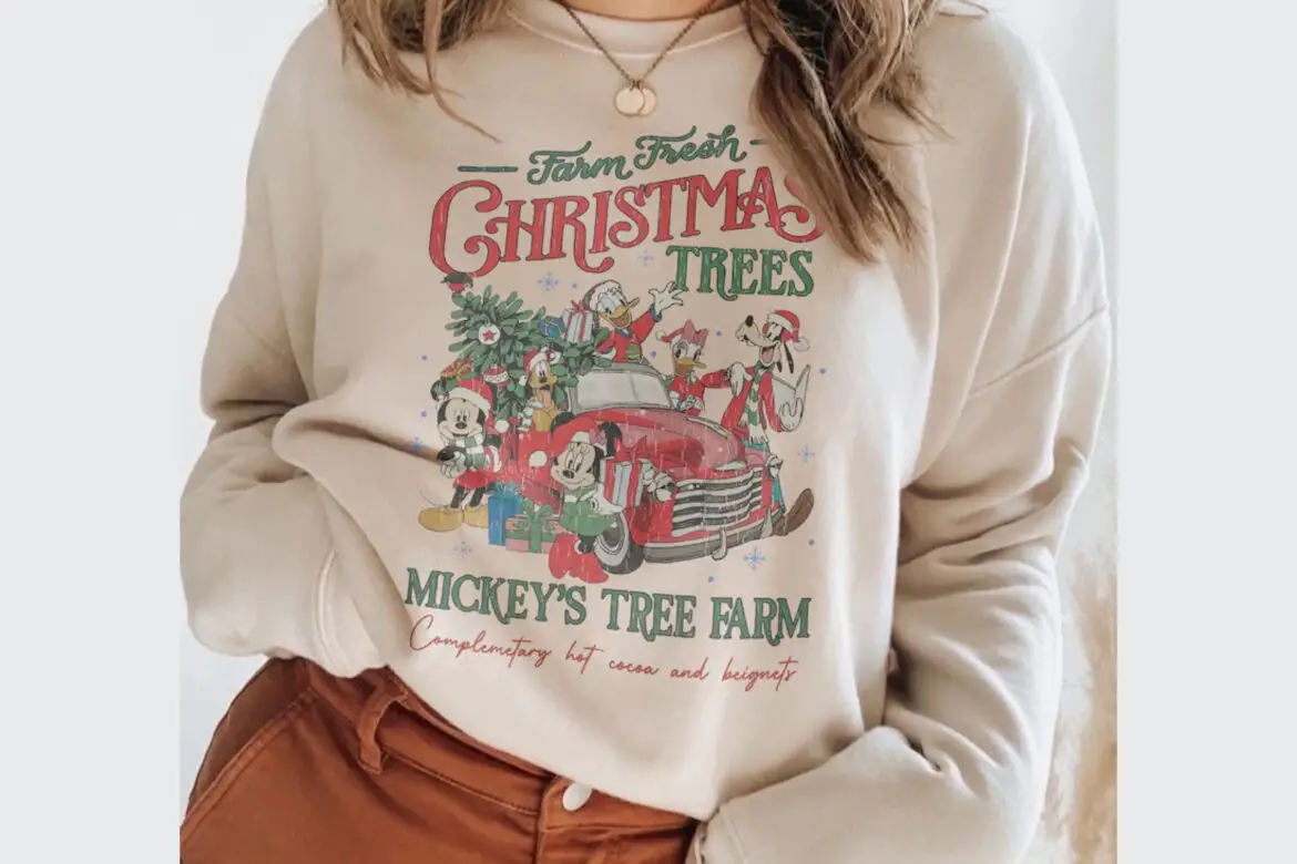 Mickey’s Tree Farm Sweatshirt To Cozy Up This Holiday Season!