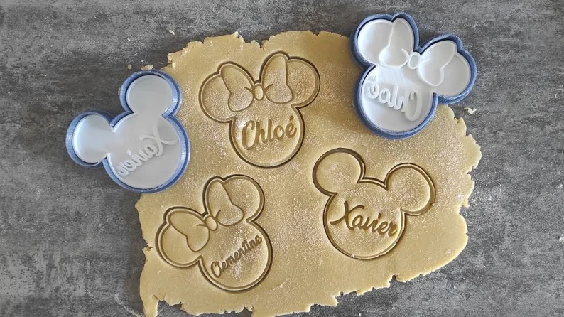 Customizable Mickey & Minnie Cookie Cutters For Some Magical Baking!