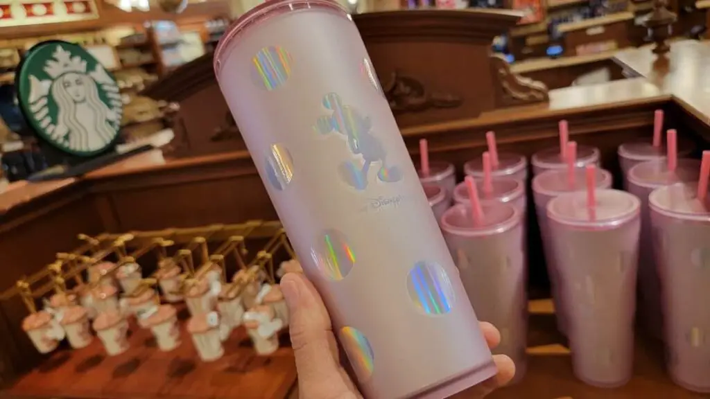 New Mickey Mouse Pink Polka Dot Starbucks Tumbler Available At Magic ...