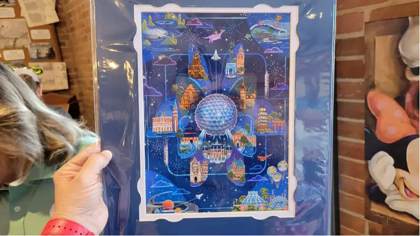 New Epcot 40th Anniversary Deluxe Print Available At The Creations Shop!