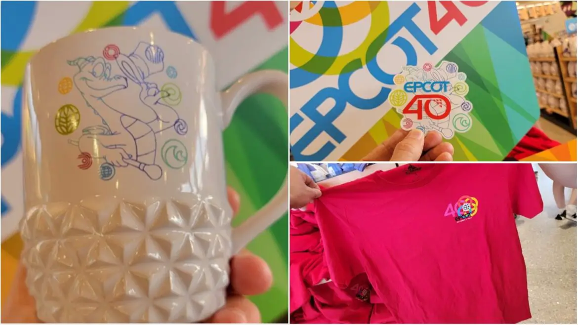 New Epcot 40th Anniversary Merchandise Spotted At Epcot!