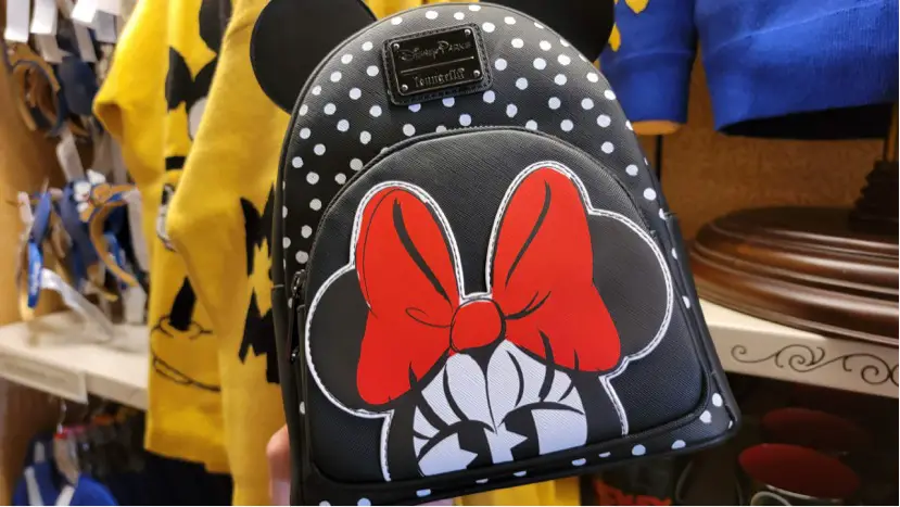 Minnie Mouse Polka Dot Loungefly Backpack And Wallet Spotted At Walt Disney World!