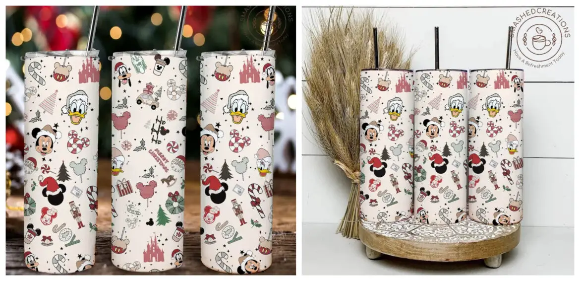 Super Cute Disney Christmas Tumblers are perfect for the Holidays