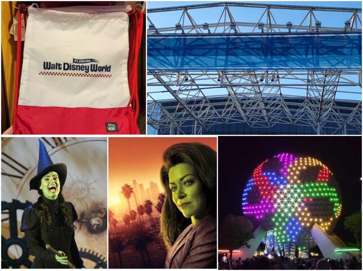 Disney News Round-up: Test Track Canopy Missing, Spaceship Earth 40th Anniversary Beacon, Idina Menzel She-Hulks up, More Vans Spotted at Disney World