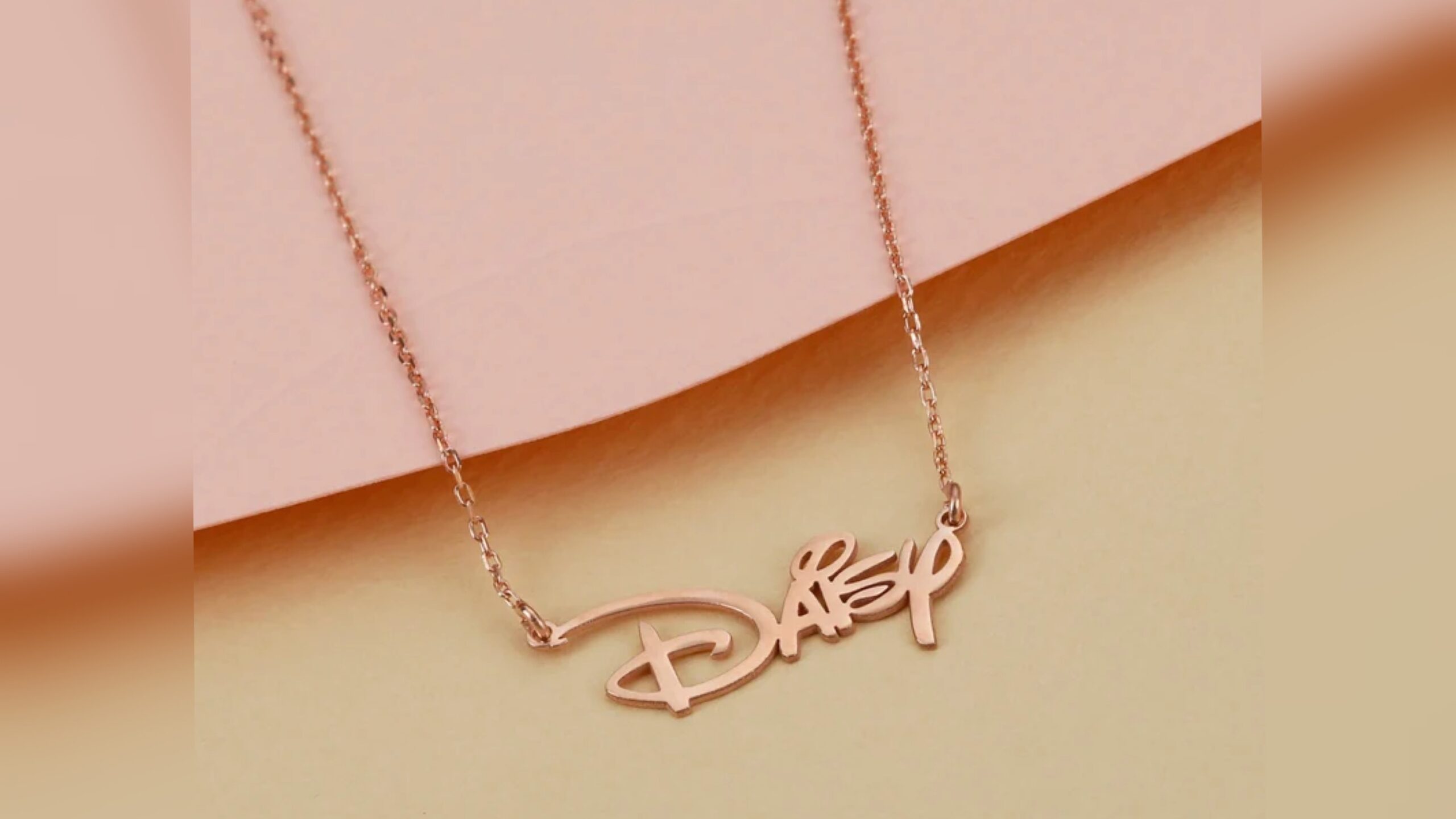 Disney font deals necklace