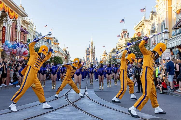 Marching bands from Historically Black Colleges and Universities Celebrate HBCU Week at Disney World