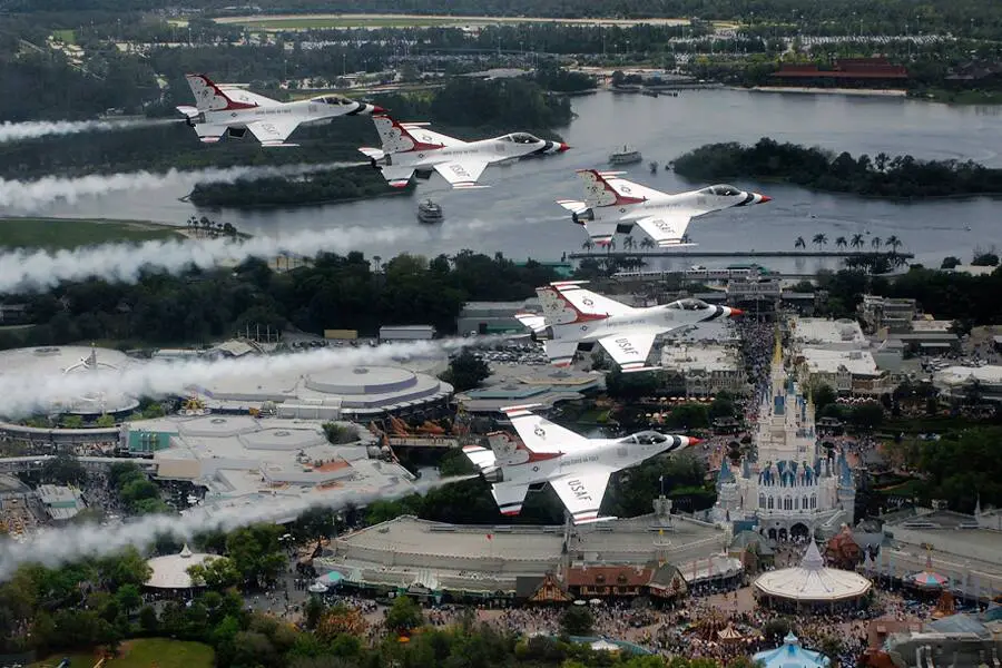 U.S. Air Force Thunderbirds to Fly Over the Magic Kingdom this Thursday