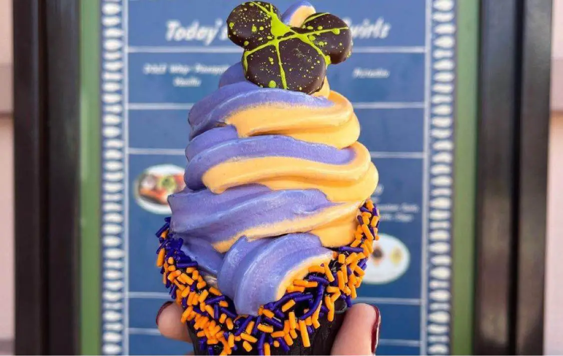 New Secret Halloween Cone at Swirls on the Water in Disney Springs is a Sweet Surprise