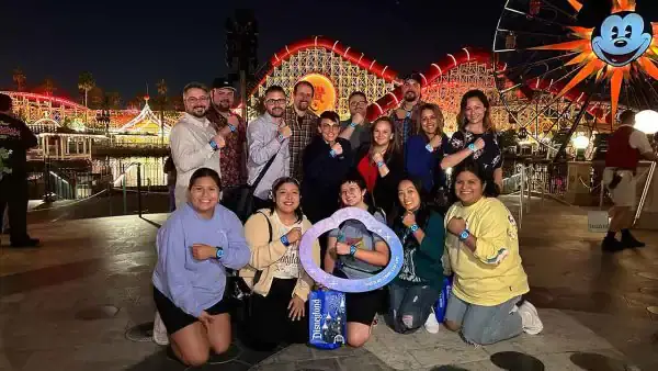 Disney Cast Members Celebrate a first look at MagicBand+ in Disneyland