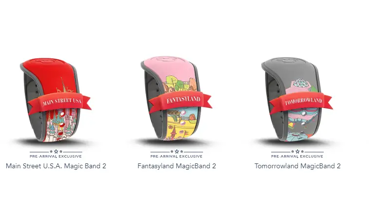 New Classic Magic Kingdom Pre-Arrival MagicBands now available