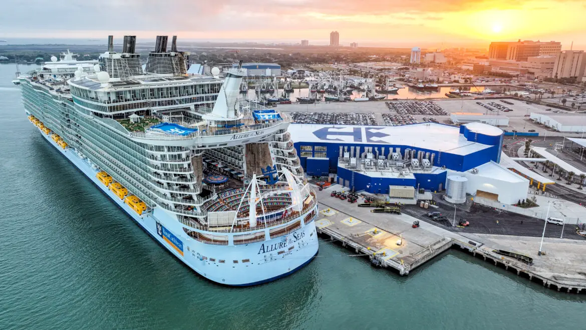 Royal Caribbean Newest cruise terminal in Galveston Texas opens its doors and welcomes Allure of the Seas