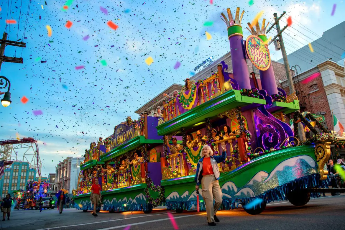 New! Mardi Gras Float Ride and Dine Experience at Universal Orlando