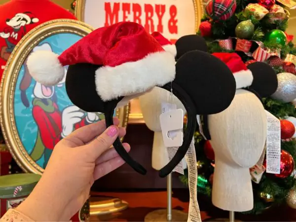 Mickey Mouse Santa Ear Headband 